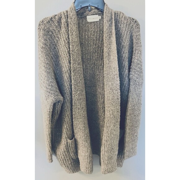 Dreamers Sweaters - Dreamers Womens Fuzzy Cardigan Gray Sweater Size M/L